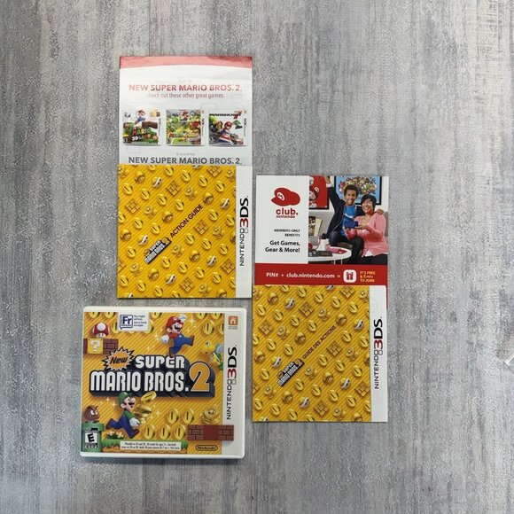 Case And Inserts Only, No Game. New Super Mario Bros. 2 - Nintendo 3DS  Clean - Picture 1 of 3